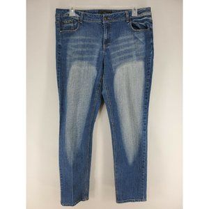 Cato Jeans Women's Size 18 Straight Medium Faded Wash Stretch